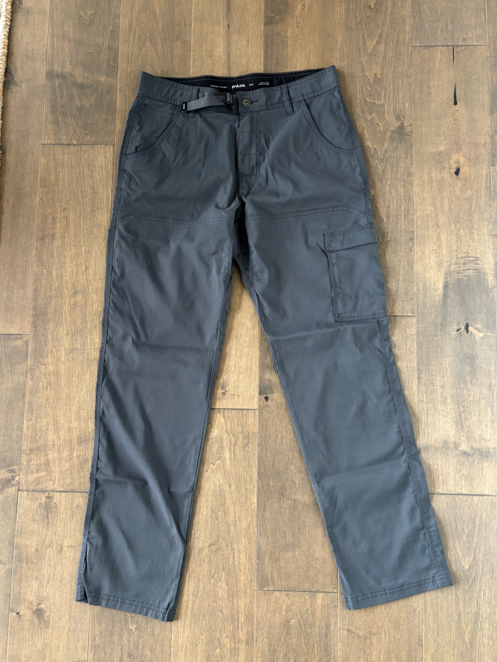 PrAna Men’s Straight Cargo Pants — Grey, 32x32
